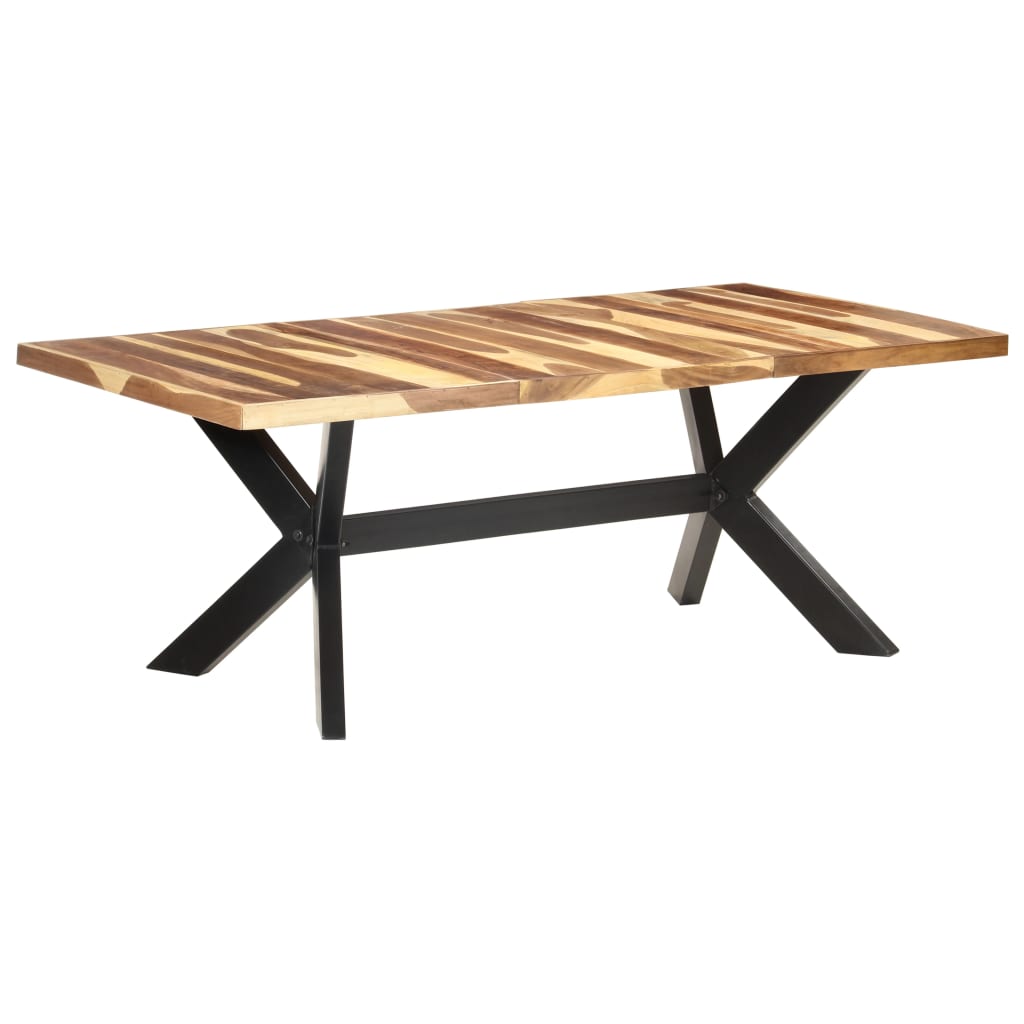 vidaXL Esstisch 120x60x75 cm Massivholz Honigfarben