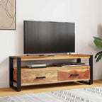 vidaXL TV-Schrank 120x35x45 cm Massivholz Honigfarben