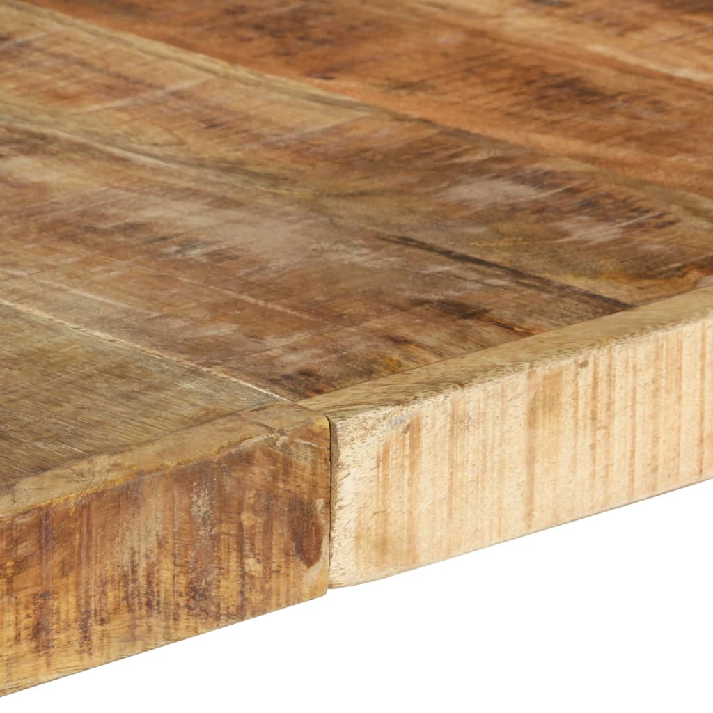 vidaXL Esstisch 140x140x75 cm Raues Mangoholz