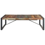 vidaXL Couchtisch 140x140x40 cm Recyceltes Massivholz