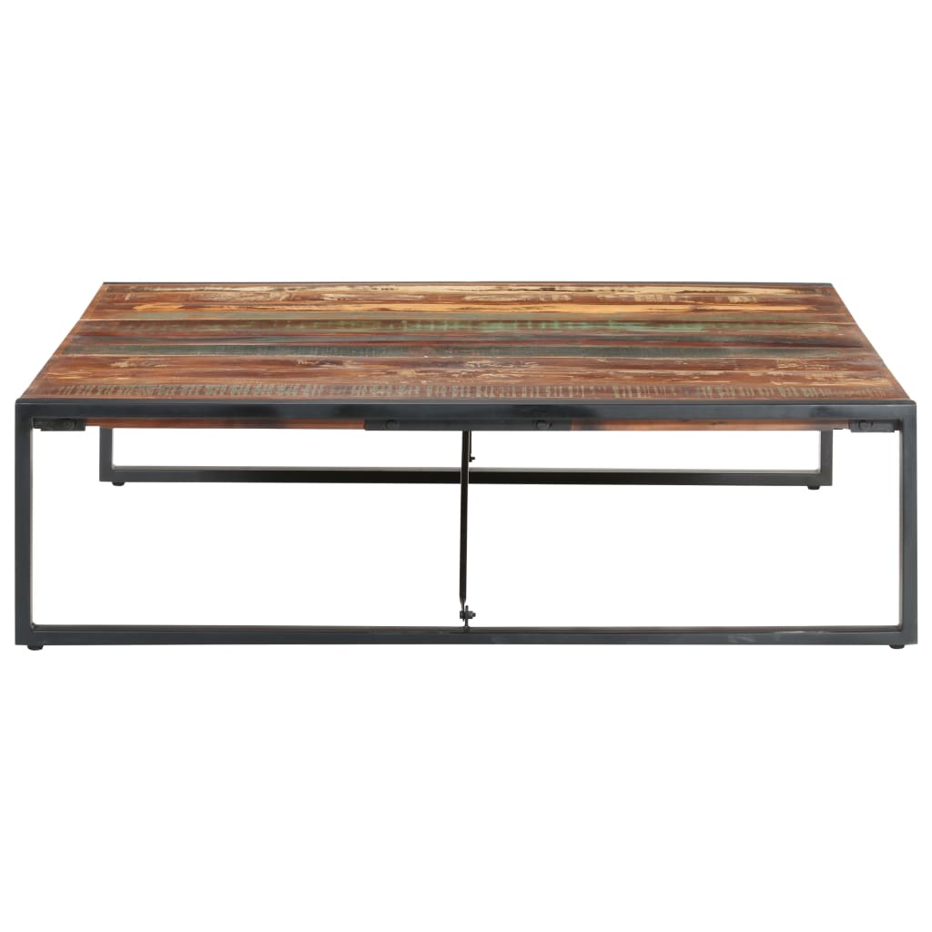 vidaXL Couchtisch 140x140x40 cm Recyceltes Massivholz