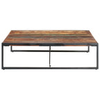vidaXL Couchtisch 140x140x40 cm Recyceltes Massivholz