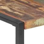 vidaXL Couchtisch 140x140x40 cm Recyceltes Massivholz