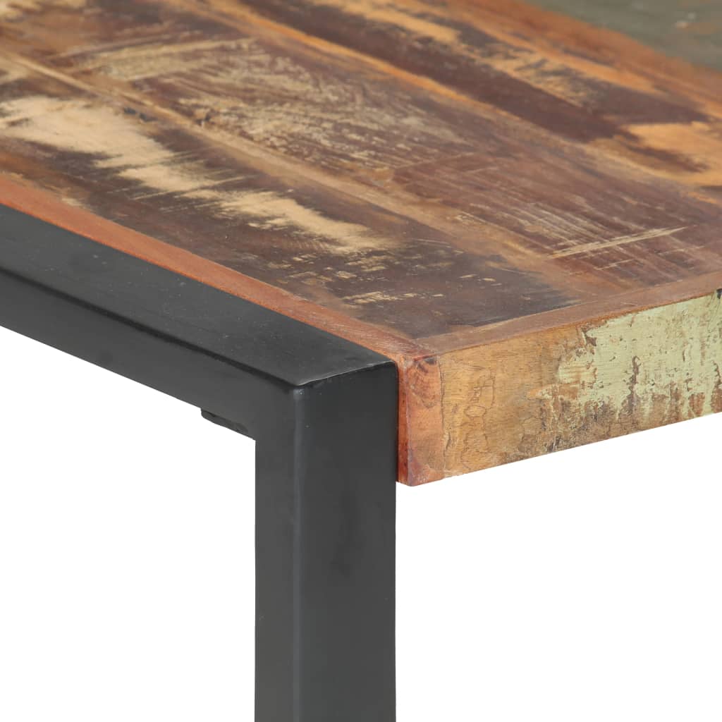 vidaXL Couchtisch 140x140x40 cm Recyceltes Massivholz