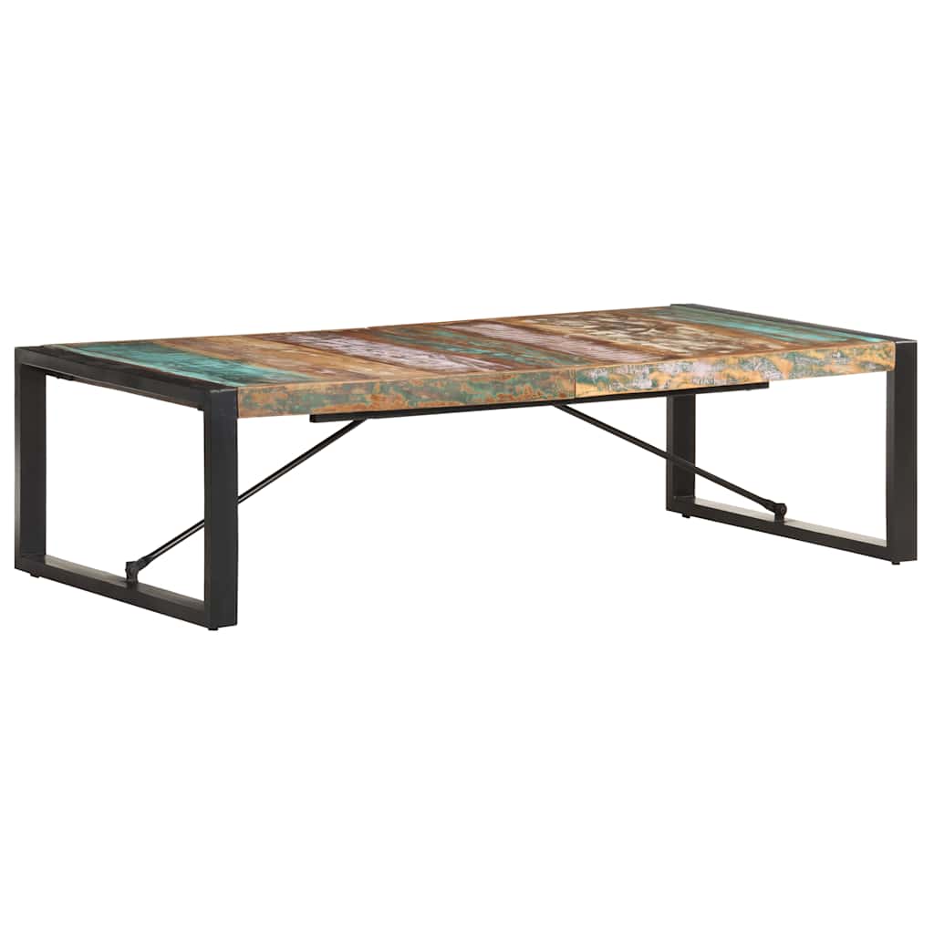vidaXL Couchtisch 120x120x40 cm Altholz Massiv