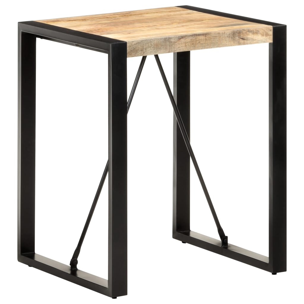 vidaXL Esstisch 120x60x75 cm Raues Mango-Massivholz