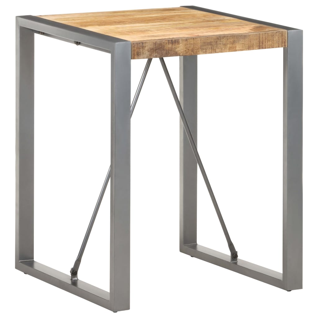 vidaXL Esstisch 120x60x75 cm Raues Mango-Massivholz