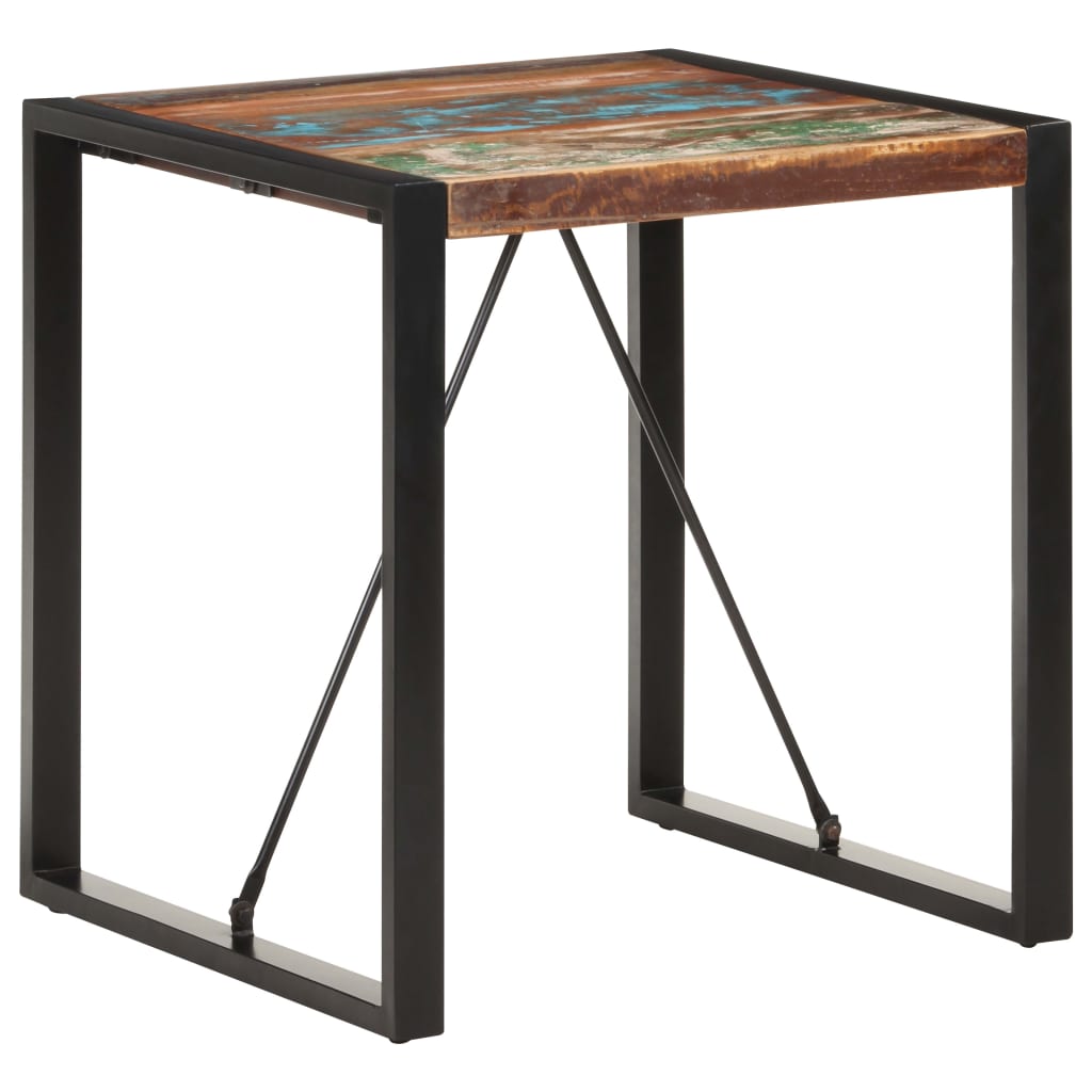 vidaXL Esstisch 70x70x75 cm Recyceltes Massivholz