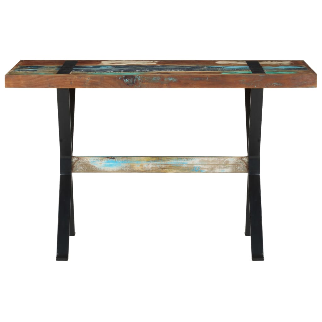 vidaXL Esstisch 120x60x76 cm Altholz Massiv