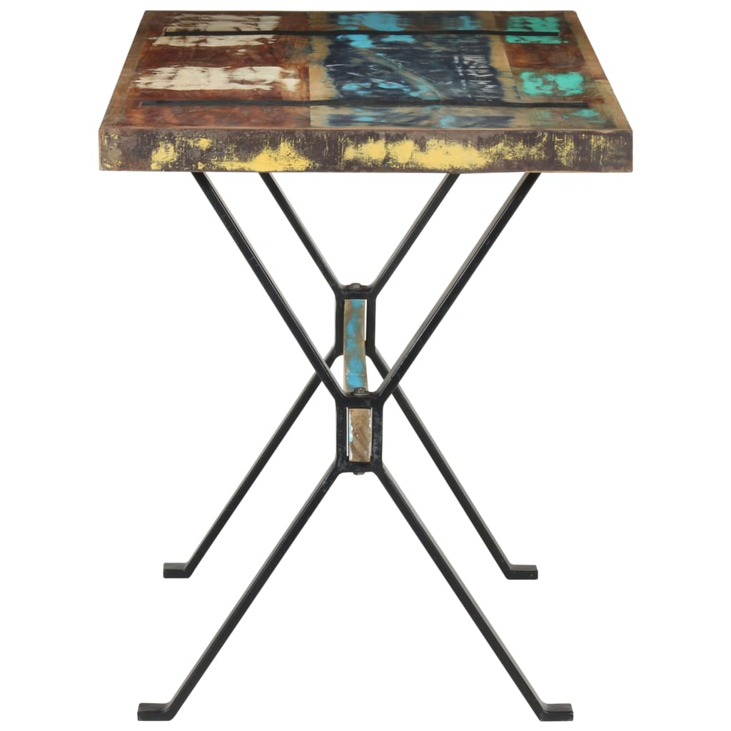 vidaXL Esstisch 120x60x76 cm Altholz Massiv