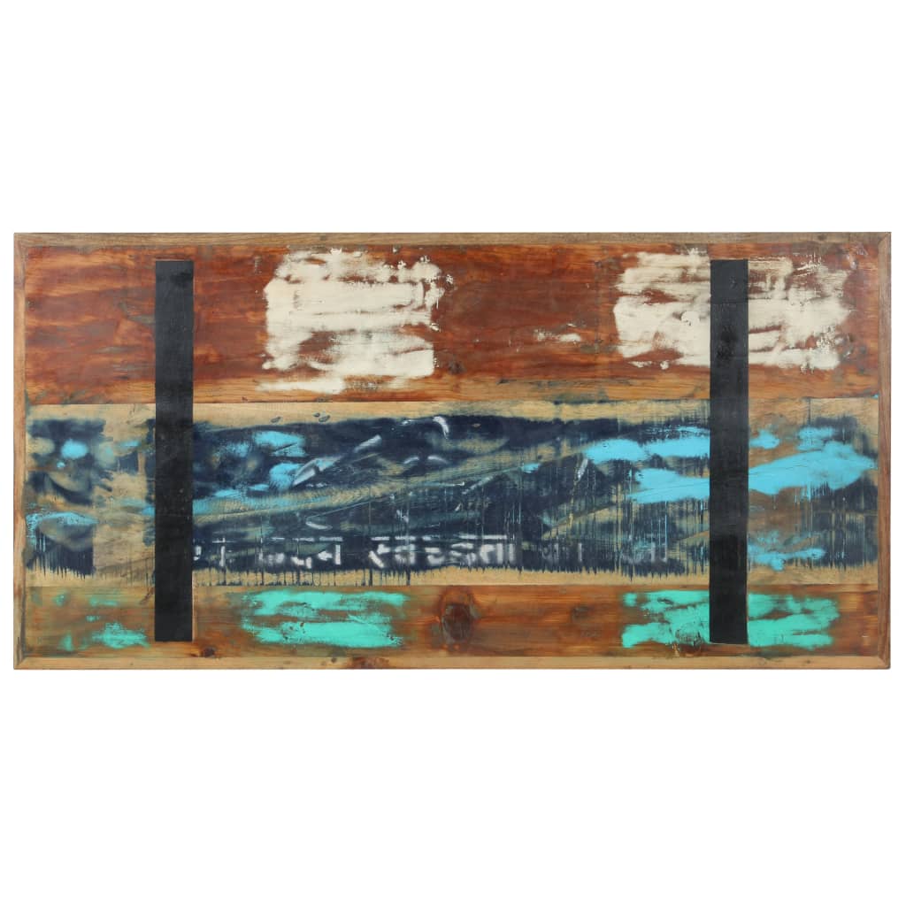 vidaXL Esstisch 120x60x76 cm Altholz Massiv