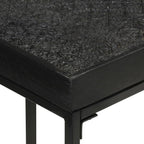 vidaXL Konsolentisch Schwarz 110x35x76 cm Massivholz Akazie und Mango