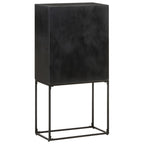 vidaXL Sideboard Schwarz 60x30x120 cm Massivholz Akazie und Mango