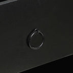 vidaXL Sideboard Schwarz 60x30x120 cm Massivholz Akazie und Mango