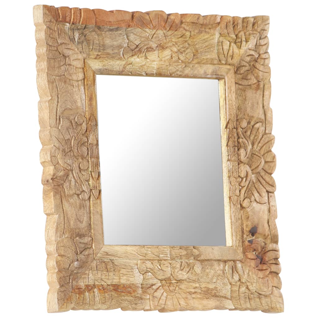 vidaXL Spiegel 50x50 cm Massivholz Mango