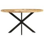 vidaXL Esstisch 140x80x75 cm Massivholz Mango