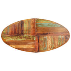 vidaXL Esstisch Oval 200x100x75 cm Altholz Massiv