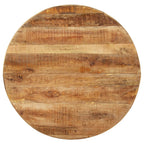 vidaXL Esstisch Rund 100x100x75 cm Raues Mangoholz
