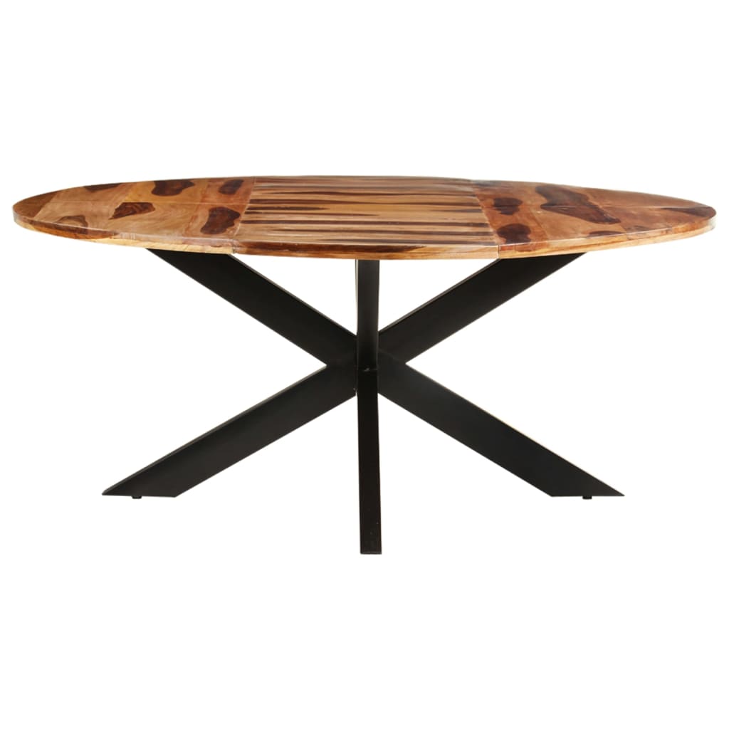 vidaXL Esstisch Rund 175x75 cm Akazienholz Honigfarben