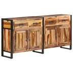 vidaXL Sideboard 172x35x80 cm Massivholz Akazie Honigfarben