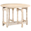 vidaXL Esstisch Rund 110x76 cm Mango Massivholz