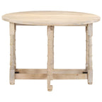 vidaXL Esstisch Rund 110x76 cm Mango Massivholz