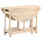 vidaXL Esstisch Rund 110x76 cm Mango Massivholz