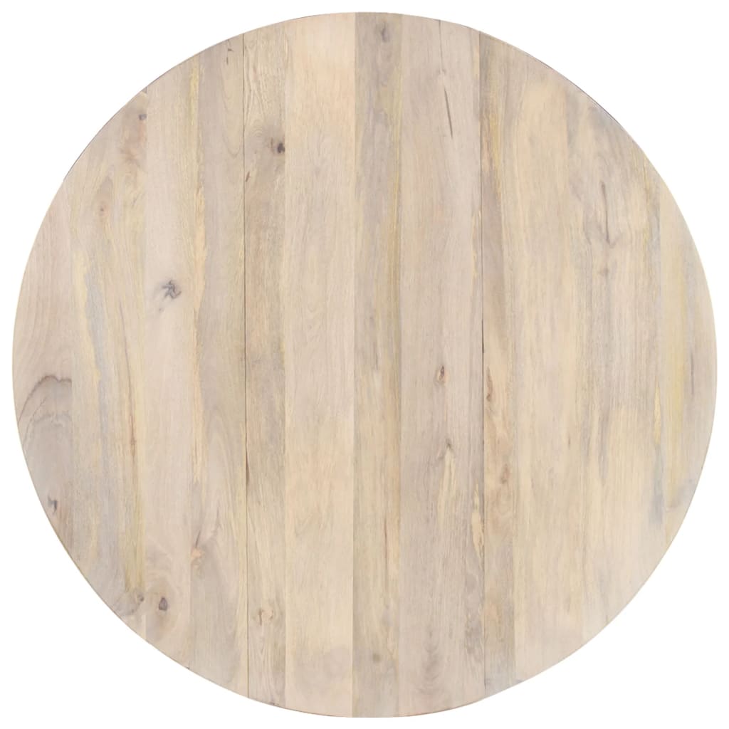 vidaXL Esstisch Rund 110x76 cm Mango Massivholz