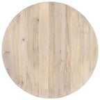 vidaXL Esstisch Rund 110x76 cm Mango Massivholz
