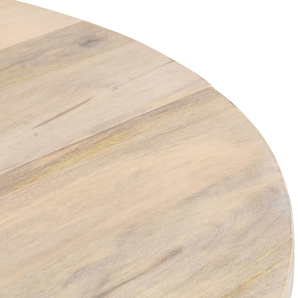 vidaXL Esstisch Rund 110x76 cm Mango Massivholz