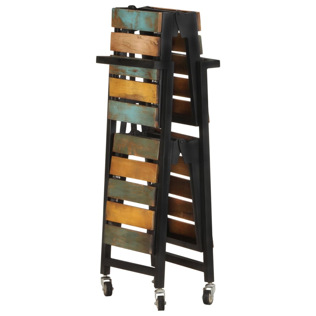 vidaXL Küchenwagen 87x36x81 cm Altholz Massiv