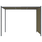 vidaXL Gartenpergola mit Ausziehbarem Dach 3x3 m Taupe 180 g/m²
