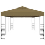 vidaXL Gartenpavillon 6x3x2,7 m Taupe 180 g/m²