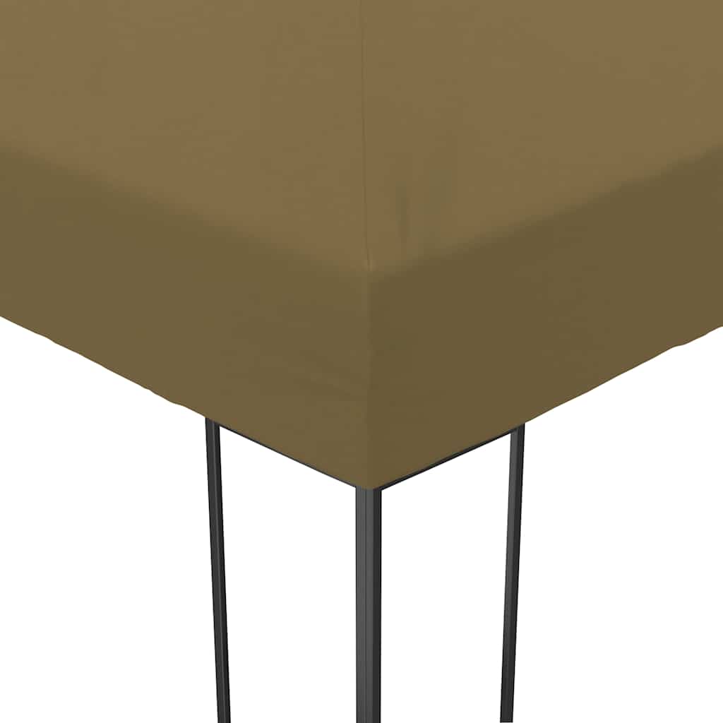 vidaXL Gartenpavillon 6x3x2,7 m Taupe 180 g/m²