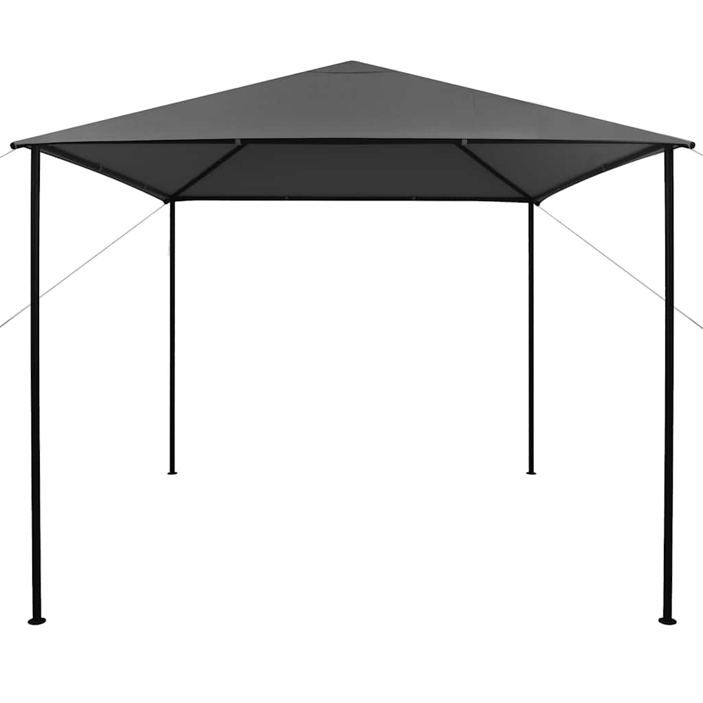 vidaXL Pavillon 3x3 m Anthrazit Stoff und Stahl 180 g/m²