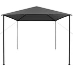 vidaXL Pavillon 3x3 m Anthrazit Stoff und Stahl 180 g/m²