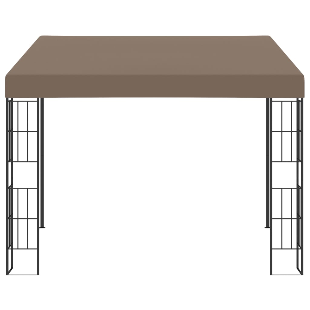 vidaXL Wand-Pavillon 3x3 m Taupe Stoff