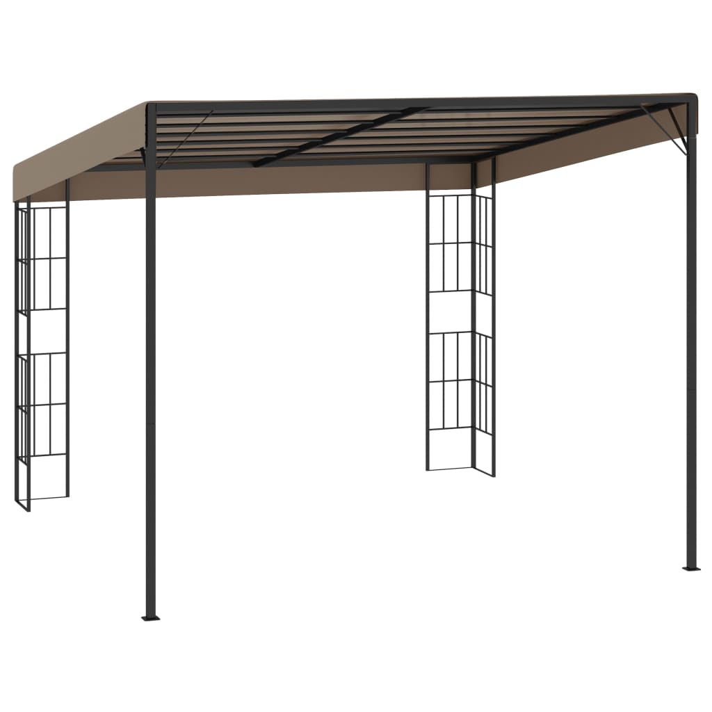 vidaXL Wand-Pavillon 3x3 m Taupe Stoff