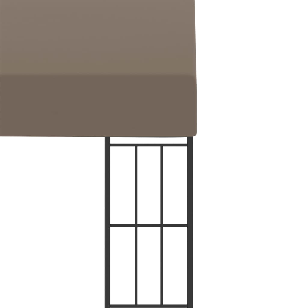 vidaXL Wand-Pavillon 3x3 m Taupe Stoff