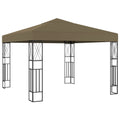 vidaXL Pavillon 3x3 m Taupe Stoff