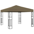 vidaXL Pavillon 3x3 m Taupe Stoff