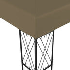 vidaXL Pavillon 3x3 m Taupe Stoff