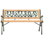 vidaXL Gartenbank 122 cm Gusseisen und Massivholz Tanne