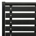 vidaXL Gartenstühle 2 Stk. Stahl und WPC Schwarz