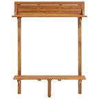 vidaXL Balkon-Stehtisch 90x37x122,5 cm Massivholz Akazie
