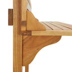 vidaXL Balkon-Stehtisch 90x37x122,5 cm Massivholz Akazie
