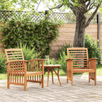 vidaXL Gartenstühle 2 Stk. Massivholz Akazie