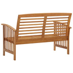 vidaXL Gartenbank 119 cm Massivholz Akazie