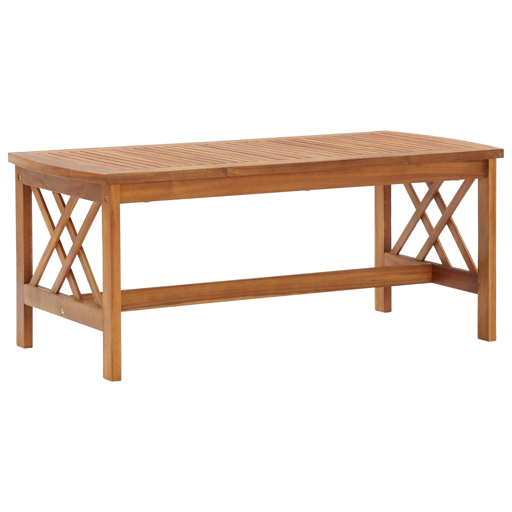 vidaXL 2-tlg. Garten-Lounge-Set mit Auflagen Massivholz Akazie