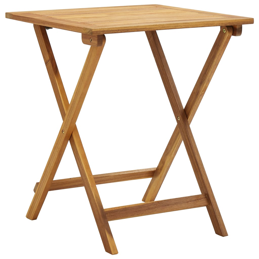 vidaXL 3-tlg. Bistro-Set Klappbar mit Auflagen Massivholz Akazie